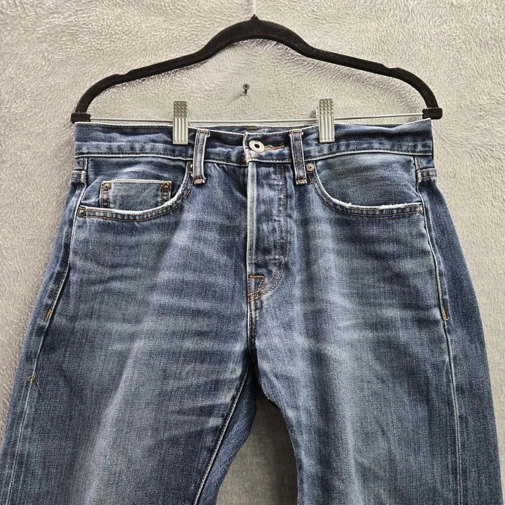 American Eagle Outfitters Men Jeans 30X34 Blue Denim Slim‎ Button 29